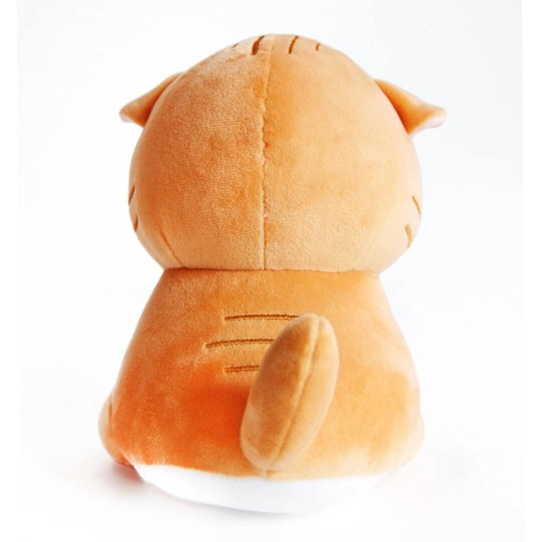 Angry Cat Plush - Orange Tabby - with Spirit Fox Hat that Fits Real Cats!
