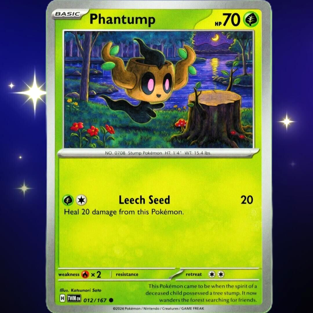 Phantump - Common - Pokemon TCG Scarlet & Violet Twilight Masquerade #012/167