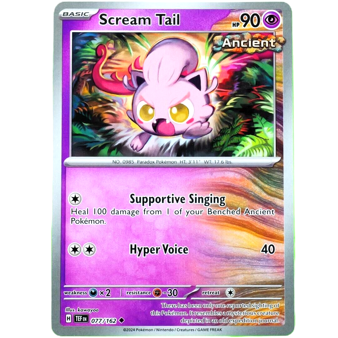 Scream Tail - Uncommon - Pokemon TCG Scarlet & Violet Temporal Forces #077/162