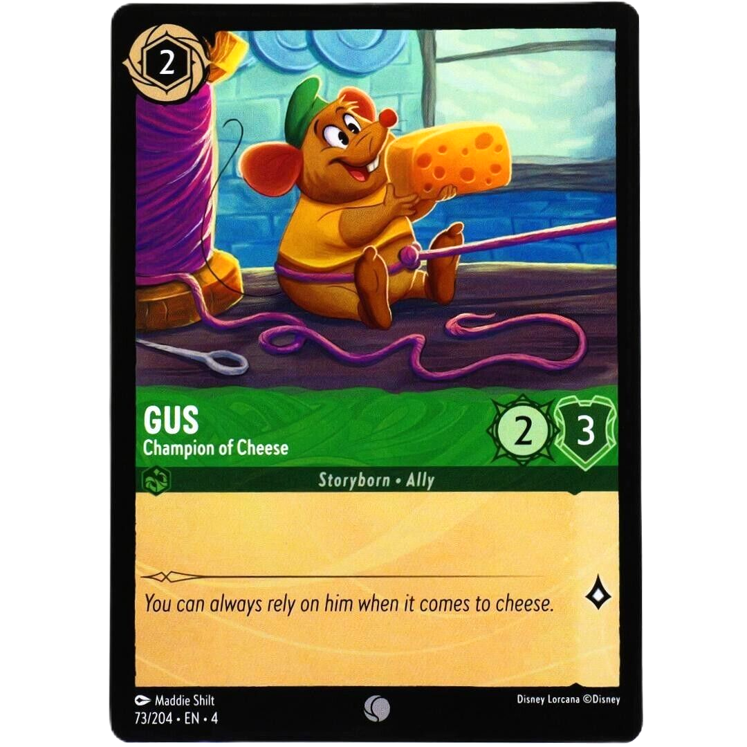 Gus Champion of Cheese - Common - Disney Lorcana Ursula's Return #73/204