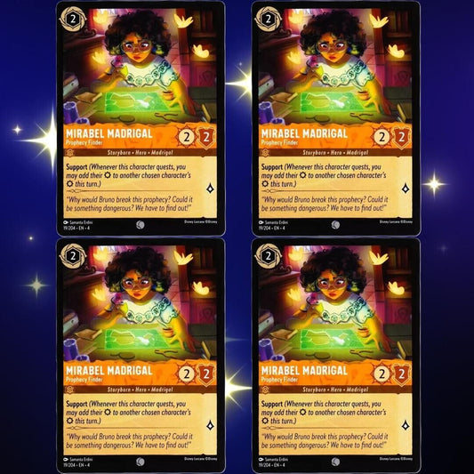 4x Mirabel Madrigal Prophecy Finder - Disney Lorcana TCG Ursula's Return #19/204