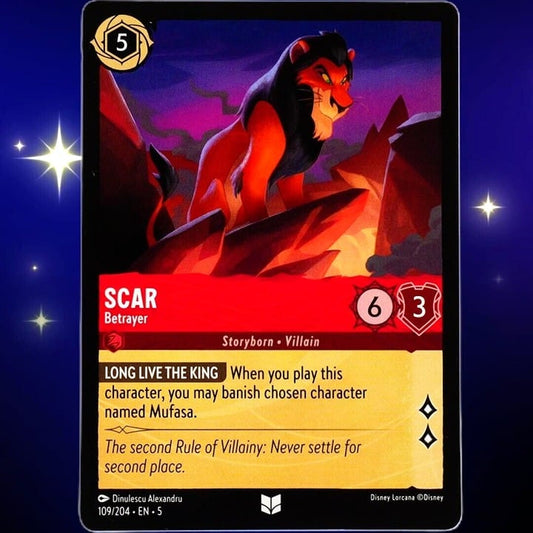 Scar Betrayer - Uncommon - Disney Lorcana TCG Shimmering Skies #109/204