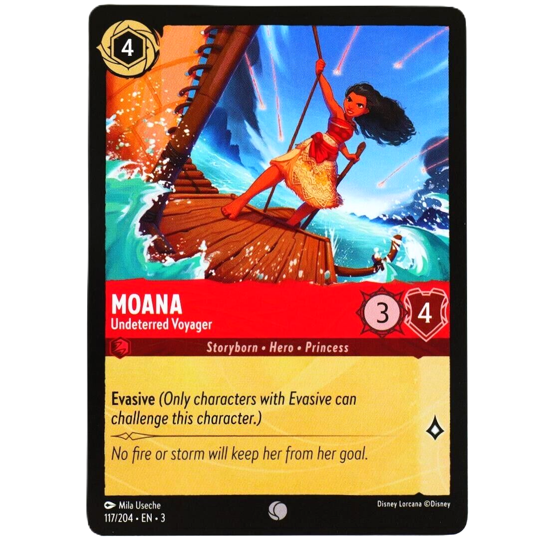 Moana Undeterred Voyager - Common - Disney Lorcana Into the Inklands #117/204