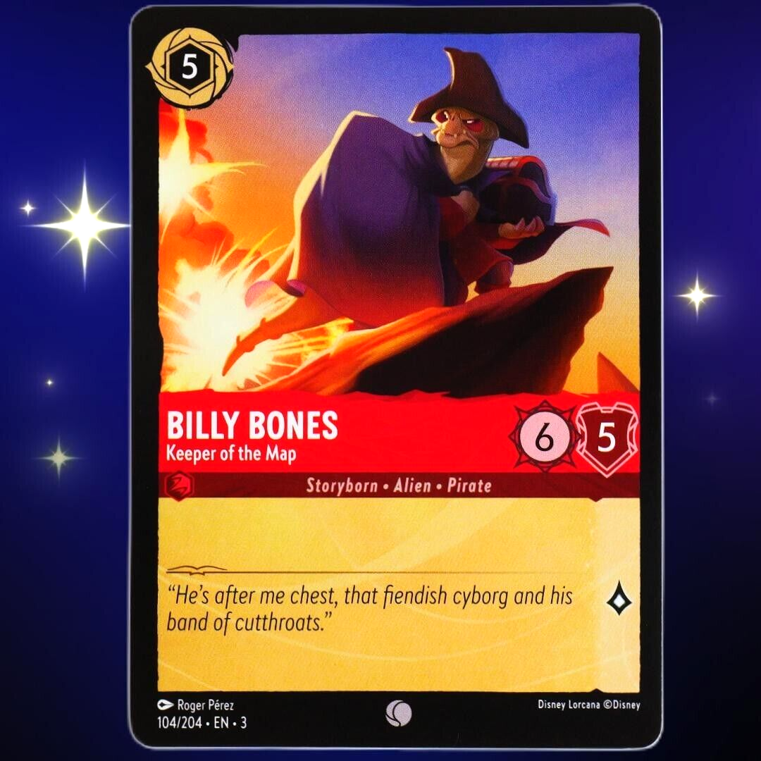 Billy Bones Keeper of the Map - Disney Lorcana TCG Into the Inklands #104/204