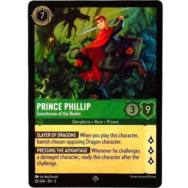 (Foil) Prince Phillip Swordsman of the Realm - Disney Lorcana Shimmering Skies #83/204