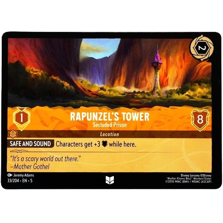 Rapunzel's Tower Secluded Prison - Disney Lorcana TCG Shimmering Skies #33/204