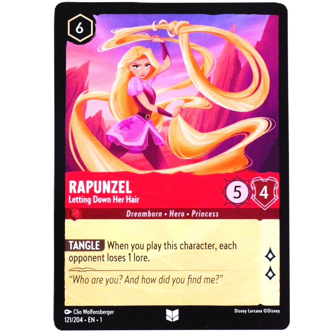 Rapunzel Letting Down Her Hair - Disney Lorcana TCG The First Chapter #121/204