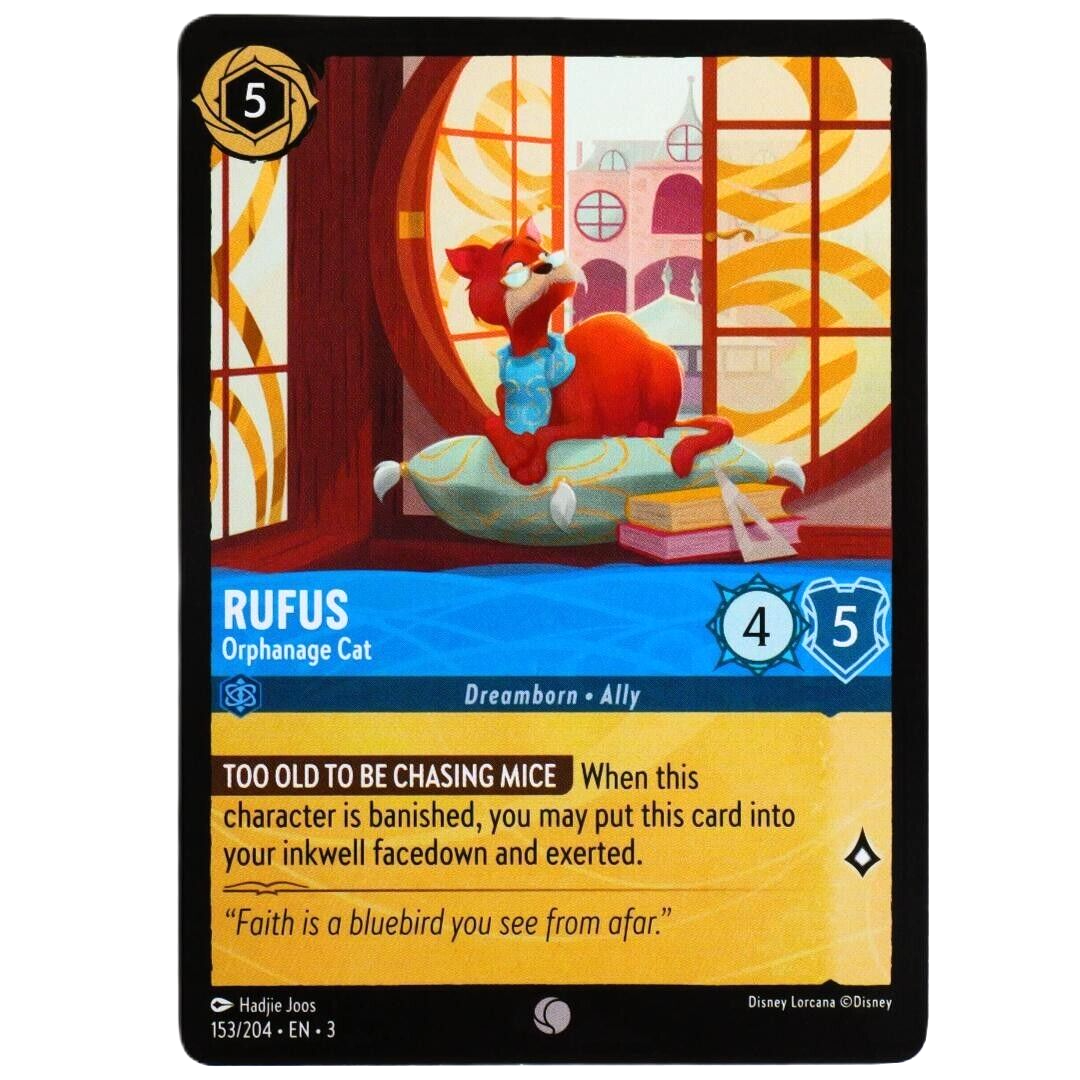 4x Rufus Orphanage Cat - Disney Lorcana TCG Into the Inklands #153/204