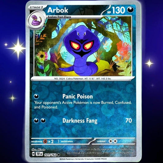 Arbok - Reverse Holo - Pokemon TCG Scarlet & Violet Temporal Forces #101/162