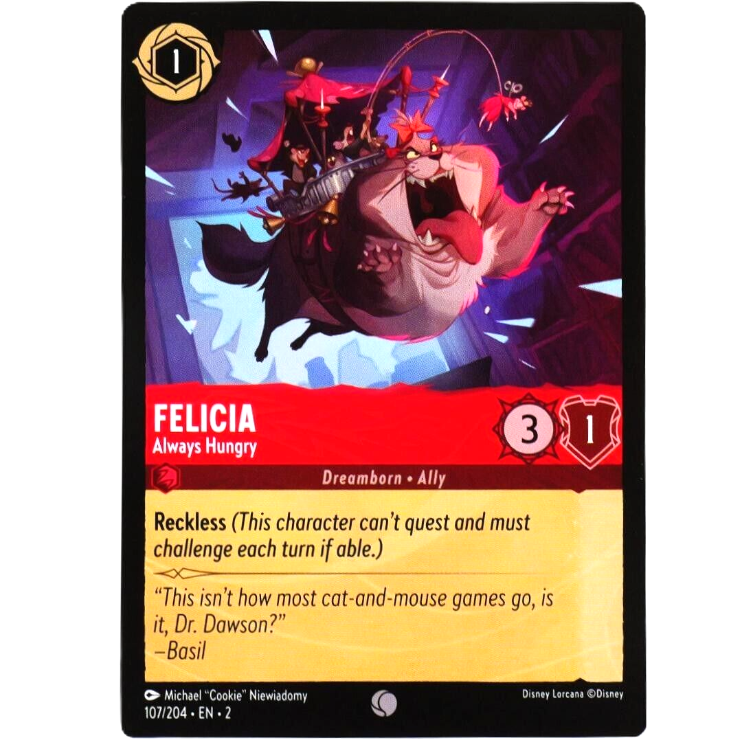 Felicia Always Hungry - Common - Disney Lorcana Rise of the Floodborn #107/204
