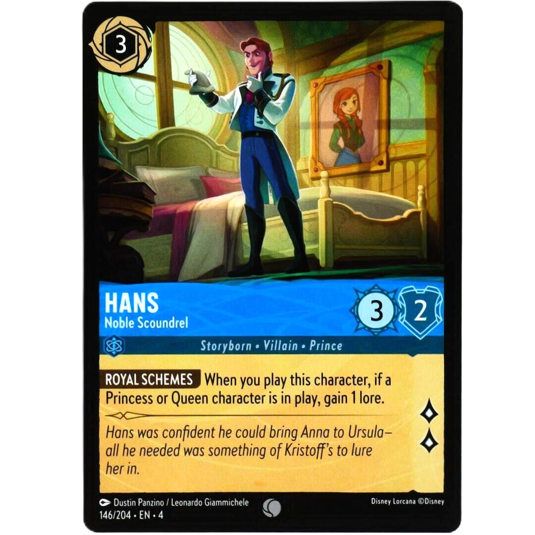 Hans Noble Scoundrel - Common - Disney Lorcana TCG Ursula's Return #146/204