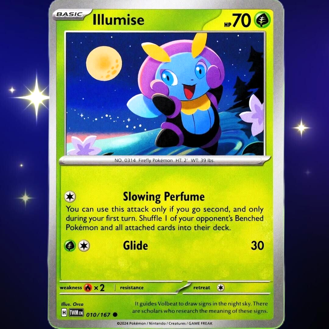 Illumise - Common - Pokemon TCG Scarlet & Violet Twilight Masquerade #010/167