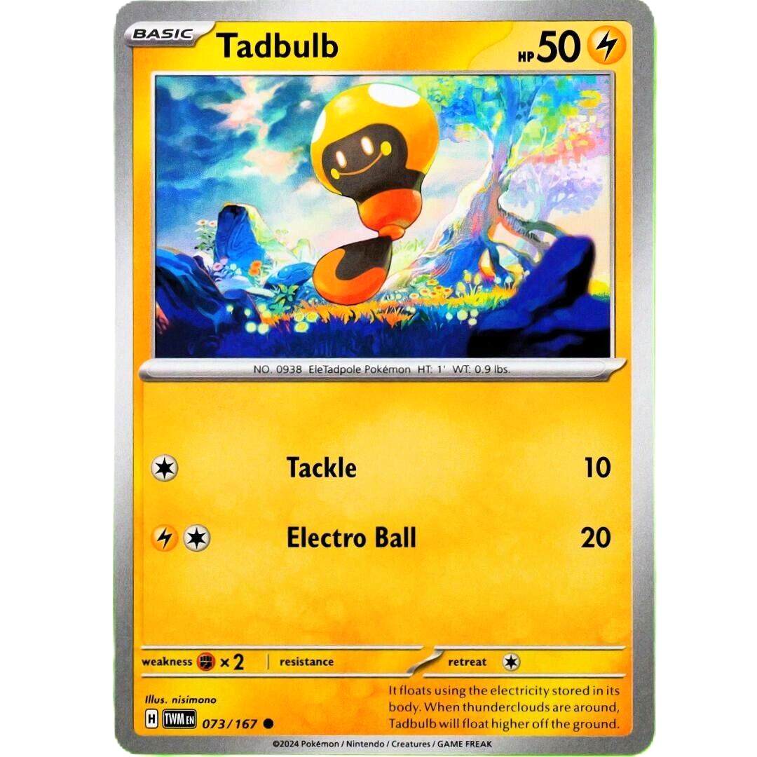Tadbulb - Common - Pokemon TCG Scarlet & Violet Twilight Masquerade #073/167