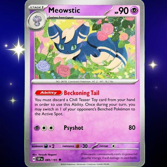 Meowstic - Uncommon - Pokemon TCG Surging Sparks #085/191