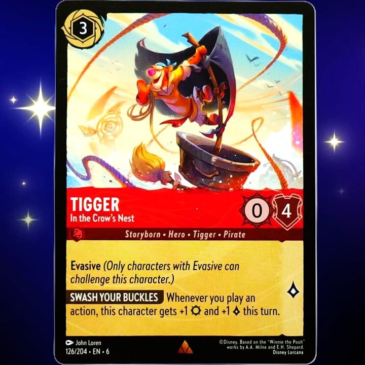 Tigger In the Crow's Nest - Rare - Disney Lorcana TCG Azurite Sea #126/204