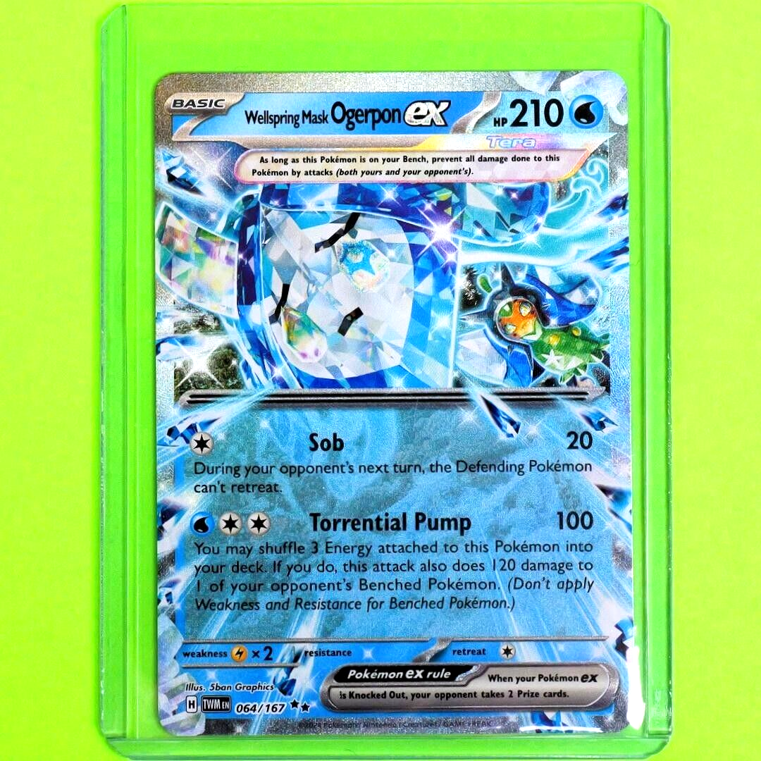 Wellspring Mask Ogerpon EX - Double Rare - Pokemon Twilight Masquerade #064/167