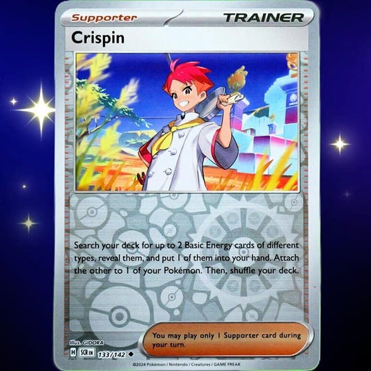 Crispin - Reverse Holo - Pokemon TCG Stellar Crown #133/142