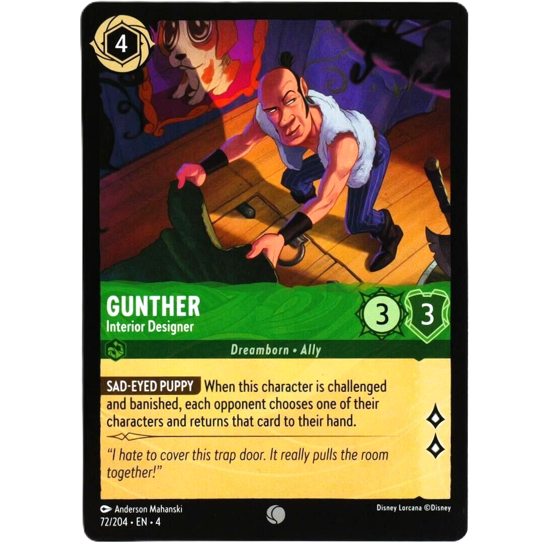 Gunther Interior Designer - Common - Disney Lorcana TCG Ursula's Return #72/204