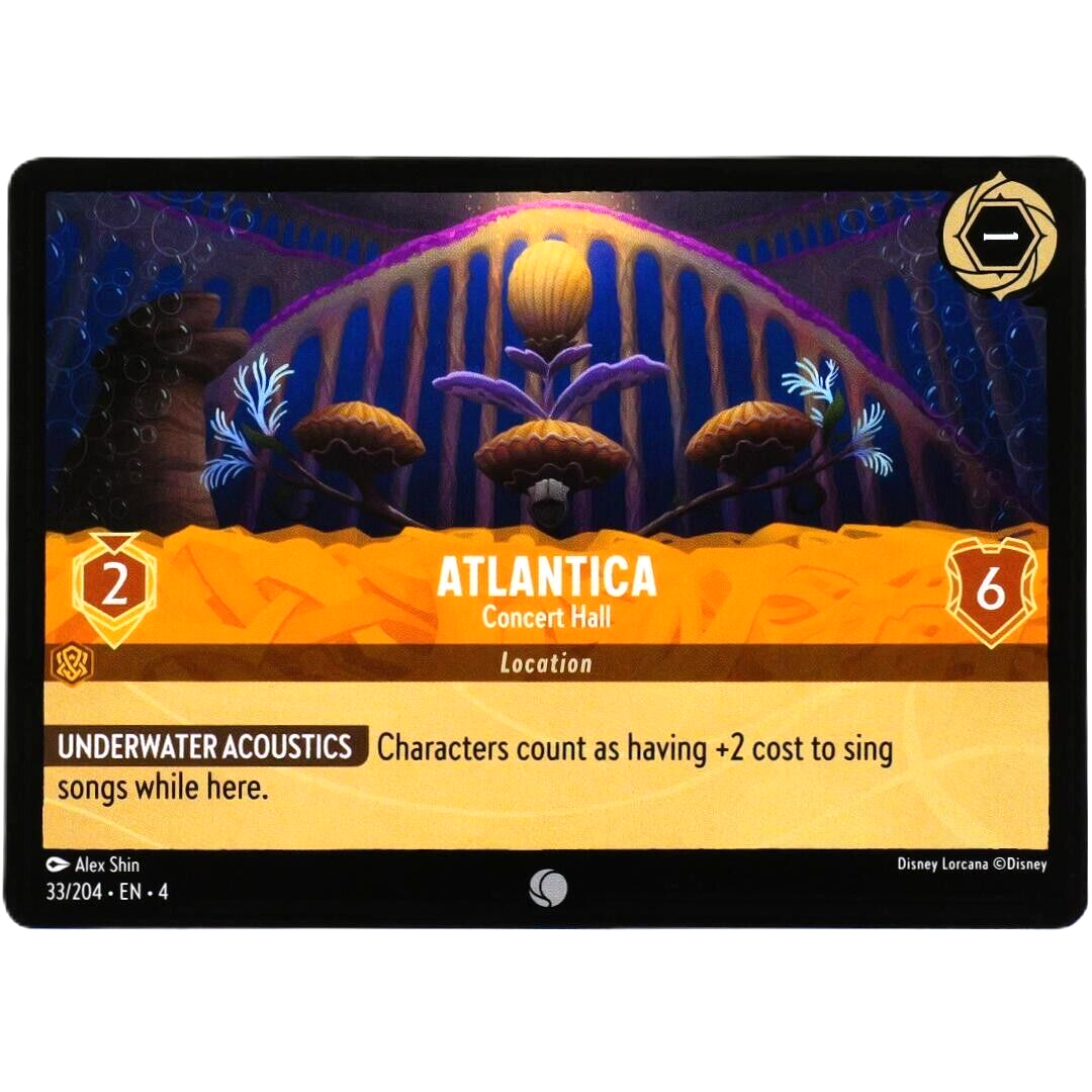 Atlantica Concert Hall - Common - Disney Lorcana TCG Ursula's Return #33/204