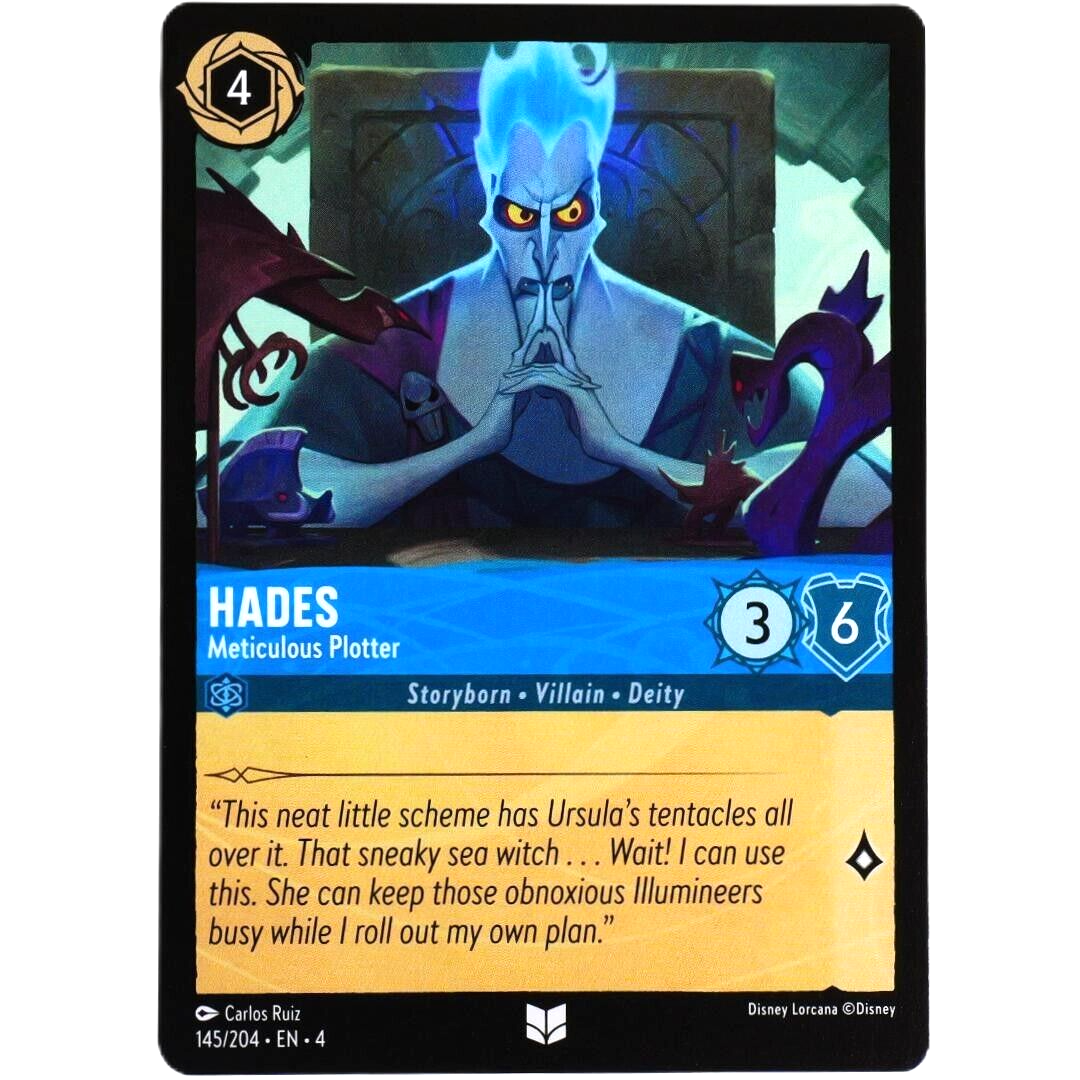 Hades Meticulous Plotter - Uncommon - Disney Lorcana Ursula's Return #145/204