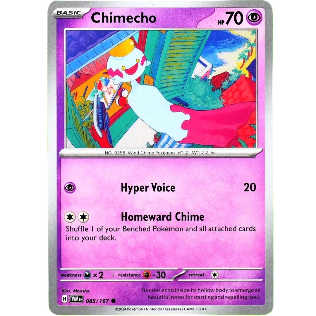 Chimecho - Common - Pokemon TCG Scarlet & Violet Twilight Masquerade #085/167