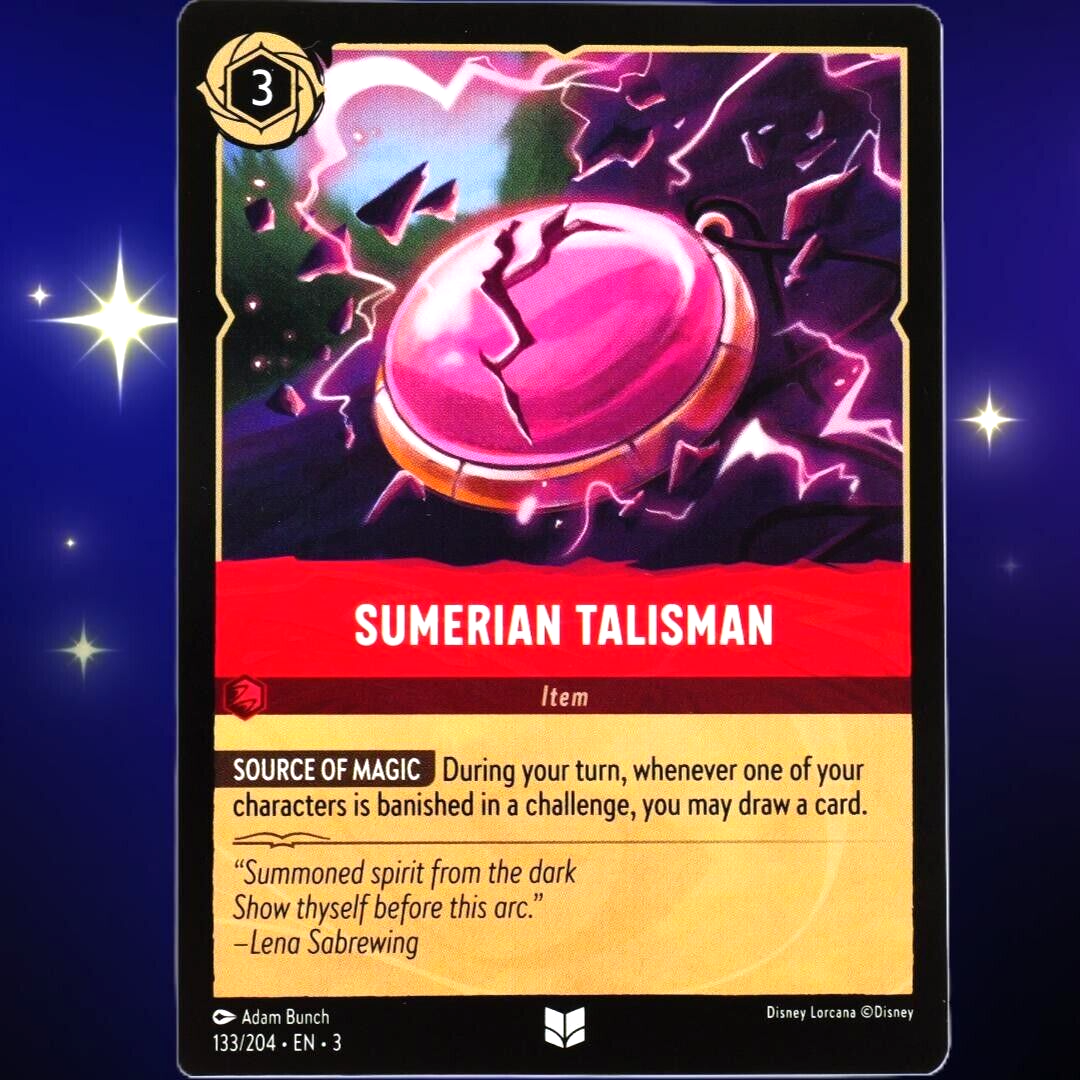 Sumerian Talisman - Uncommon - Disney Lorcana TCG Into the Inklands #133/204