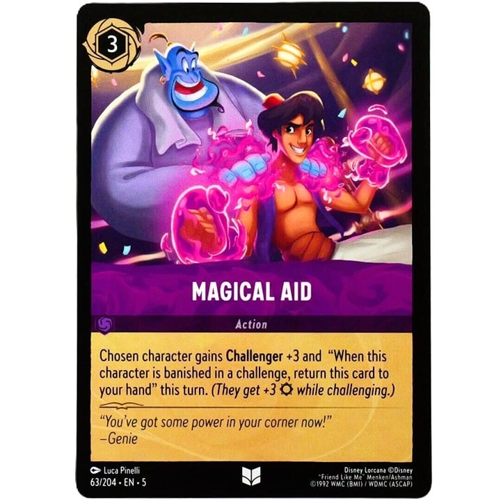 Magical Aid - Uncommon - Disney Lorcana TCG Shimmering Skies #63/204