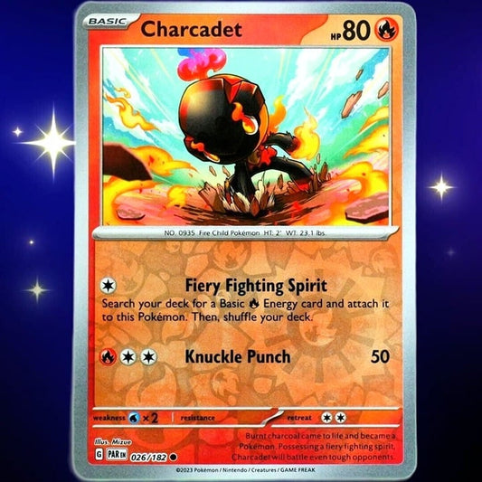 Charcadet - Reverse Holo - Pokemon TCG Scarlet & Violet Paradox Rift #026/182