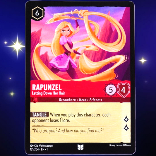 Rapunzel Letting Down Her Hair - Disney Lorcana TCG The First Chapter #121/204