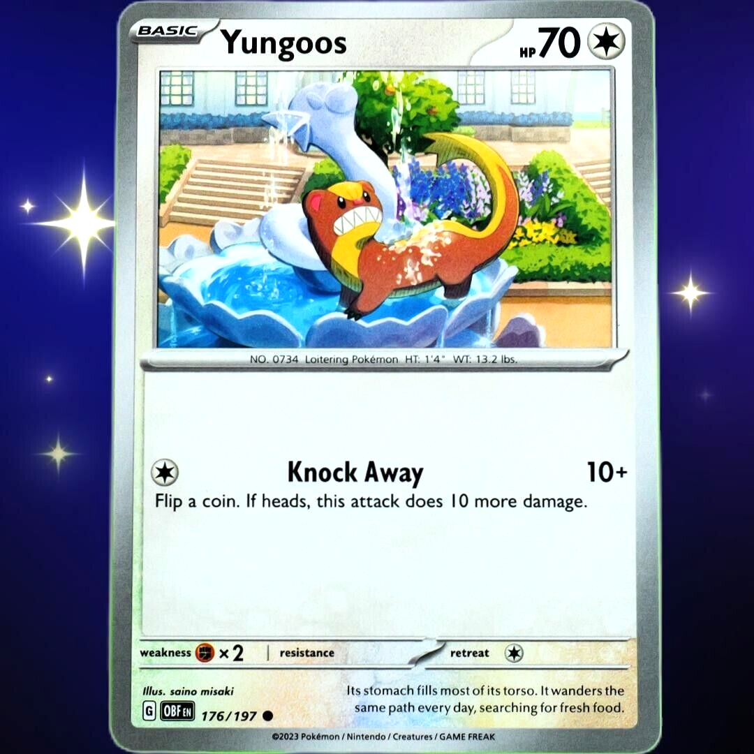 Yungoos - Common - Pokemon TCG Scarlet & Violet Obsidian Flames #176/197