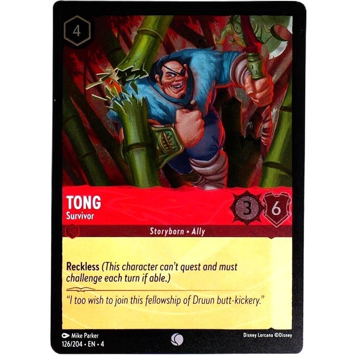 (Foil) Tong Survivor - Common - Disney Lorcana TCG Ursula's Return #126/204