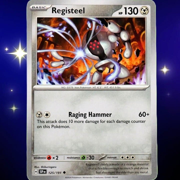 Registeel - Uncommon - Pokemon TCG Surging Sparks #125/191