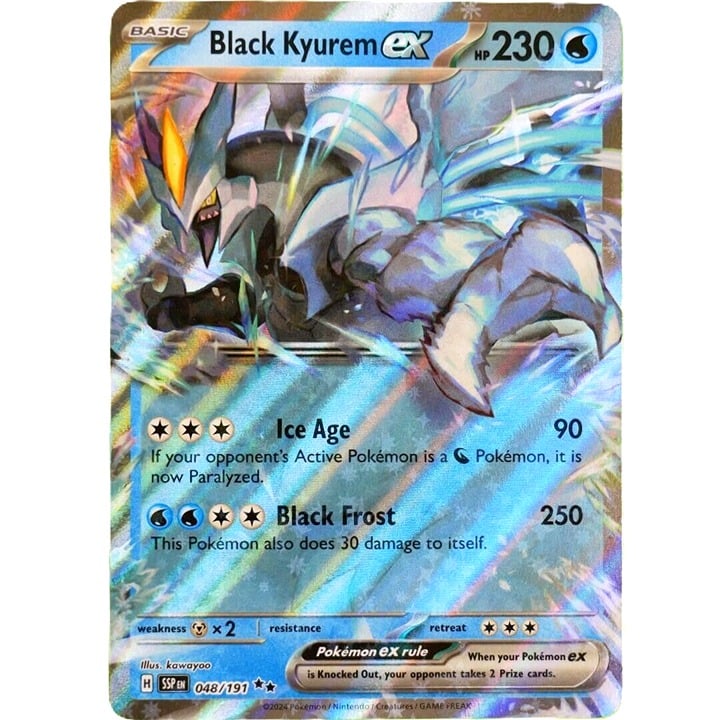 Black Kyurem Ex - Double Rare - Pokemon TCG Surging Sparks #048/191