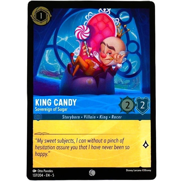 (Foil) King Candy Sovereign of Sugar - Disney Lorcana Shimmering Skies #137/204