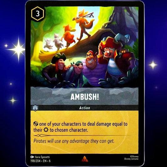 Ambush! - Rare - Disney Lorcana TCG Azurite Sea #198/204