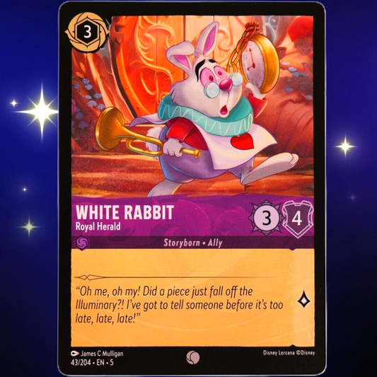 White Rabbit Royal Herald - Disney Lorcana TCG Shimmering Skies #43/204