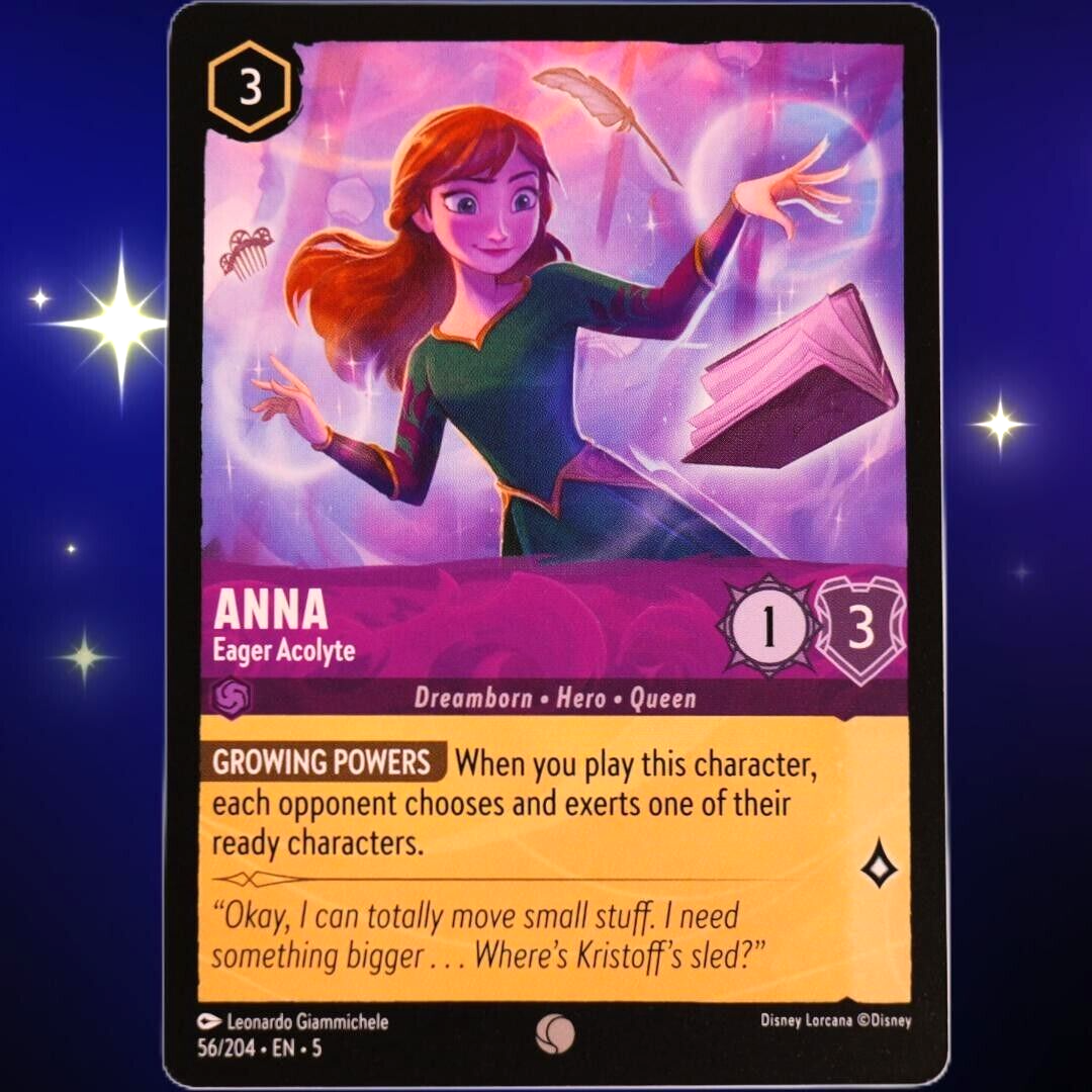 Anna Eager Acolyte - Common - Disney Lorcana TCG Shimmering Skies #56/204