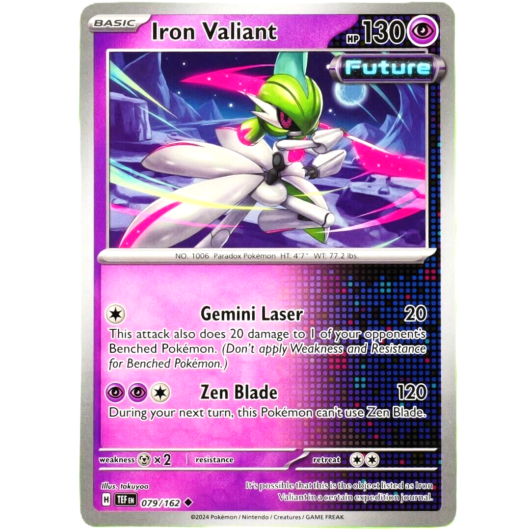 Iron Valiant - Uncommon - Pokemon TCG Scarlet & Violet Temporal Forces #079/162