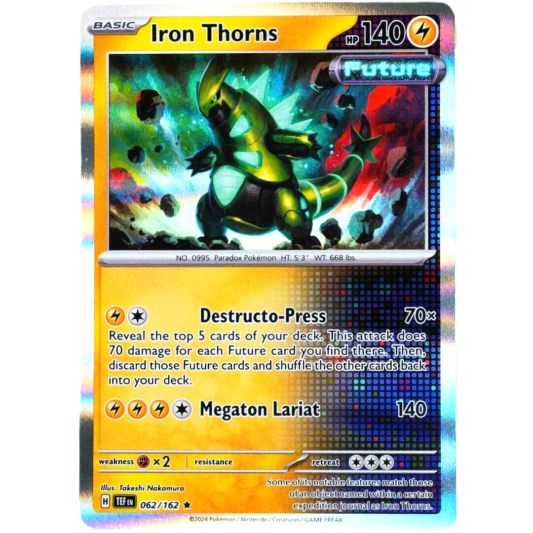 Iron Thorns - Rare Holo - Pokemon TCG Scarlet & Violet Temporal Forces #062/162