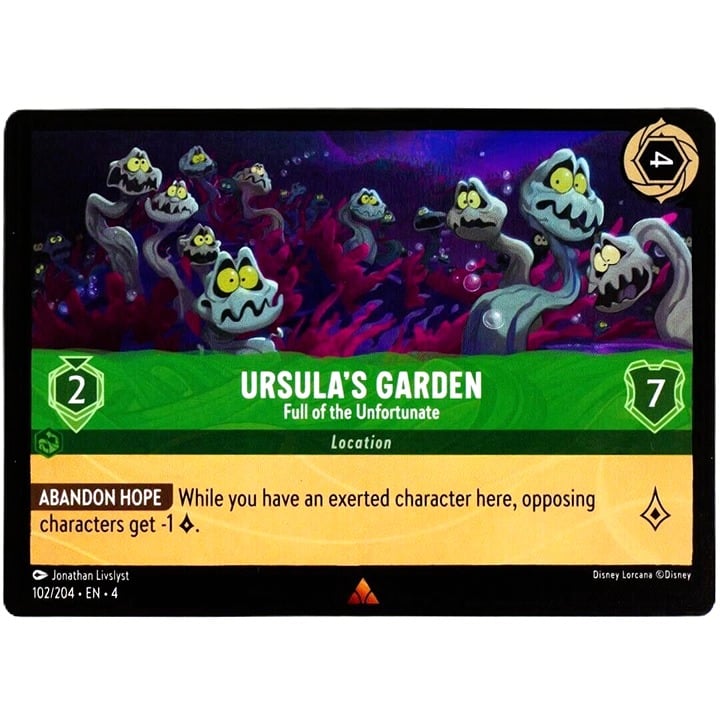 Ursula's Garden Full of the Unfortunate - Lorcana TCG Ursula's Return #102/204