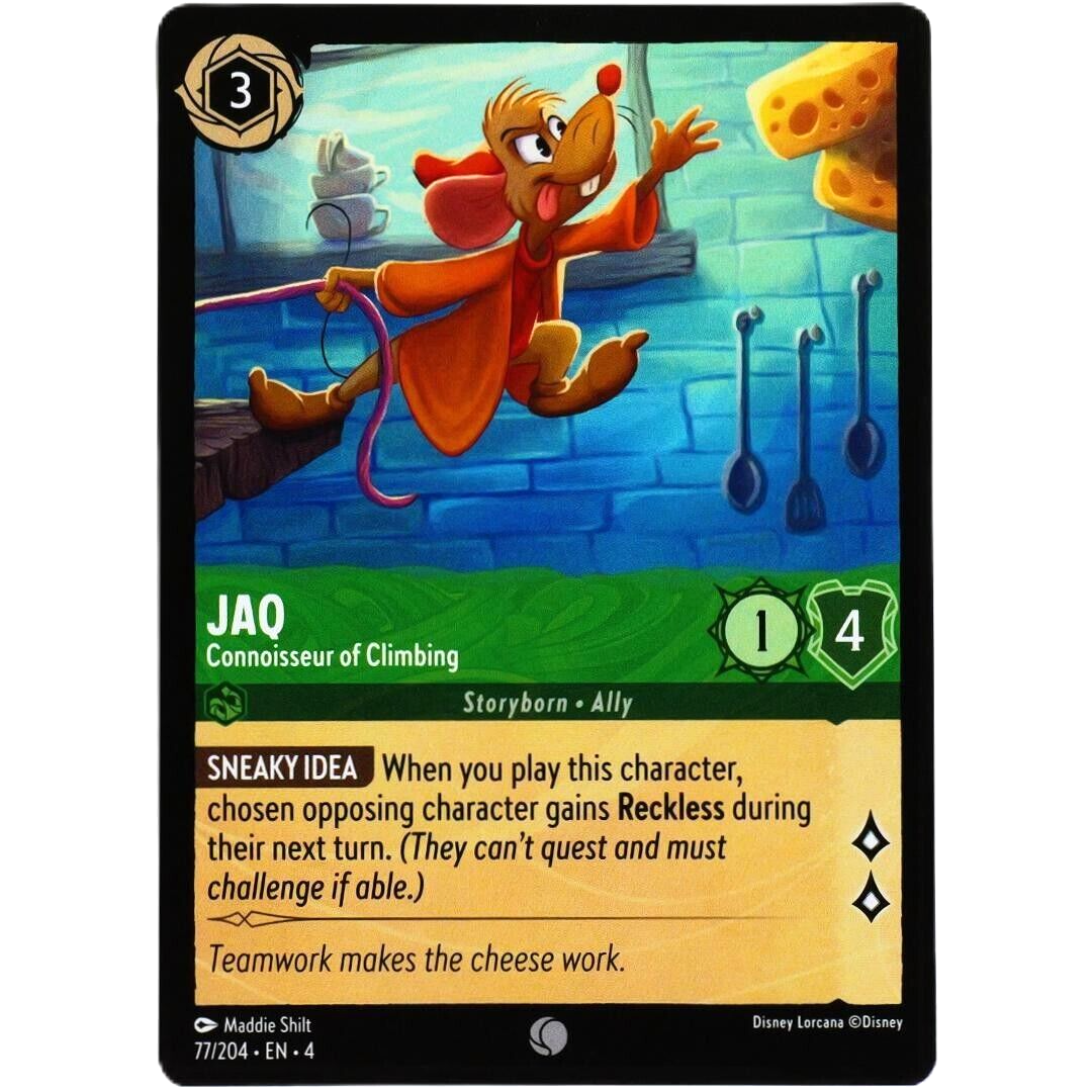 Jaq Connoisseur of Climbing - Common - Disney Lorcana Ursula's Return #77/204