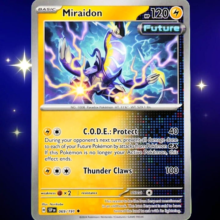 Miraidon - Uncommon - Pokemon TCG Surging Sparks #069/191