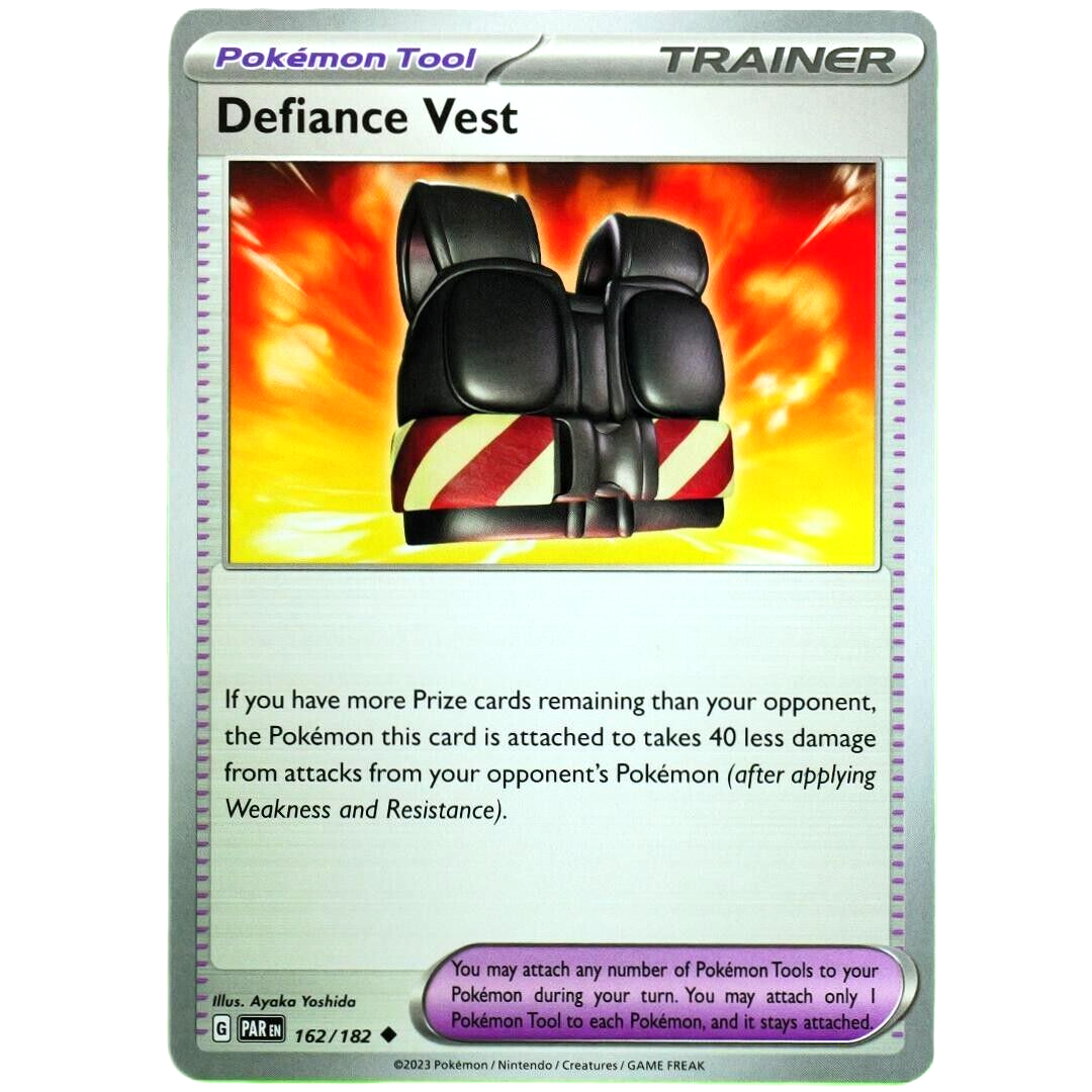 Defiance Vest - Uncommon - Pokemon TCG Scarlet & Violet Paradox Rift #162/182