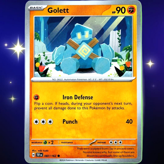 Golett - Common - Pokemon TCG Scarlet & Violet Temporal Forces #087/162