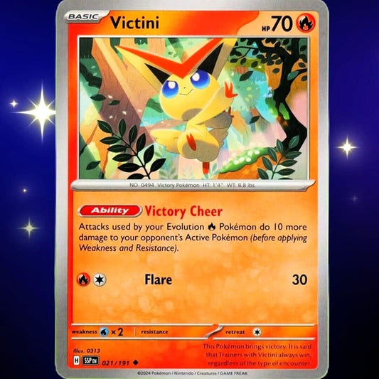 Victini - Uncommon - Pokemon TCG Surging Sparks #021/191