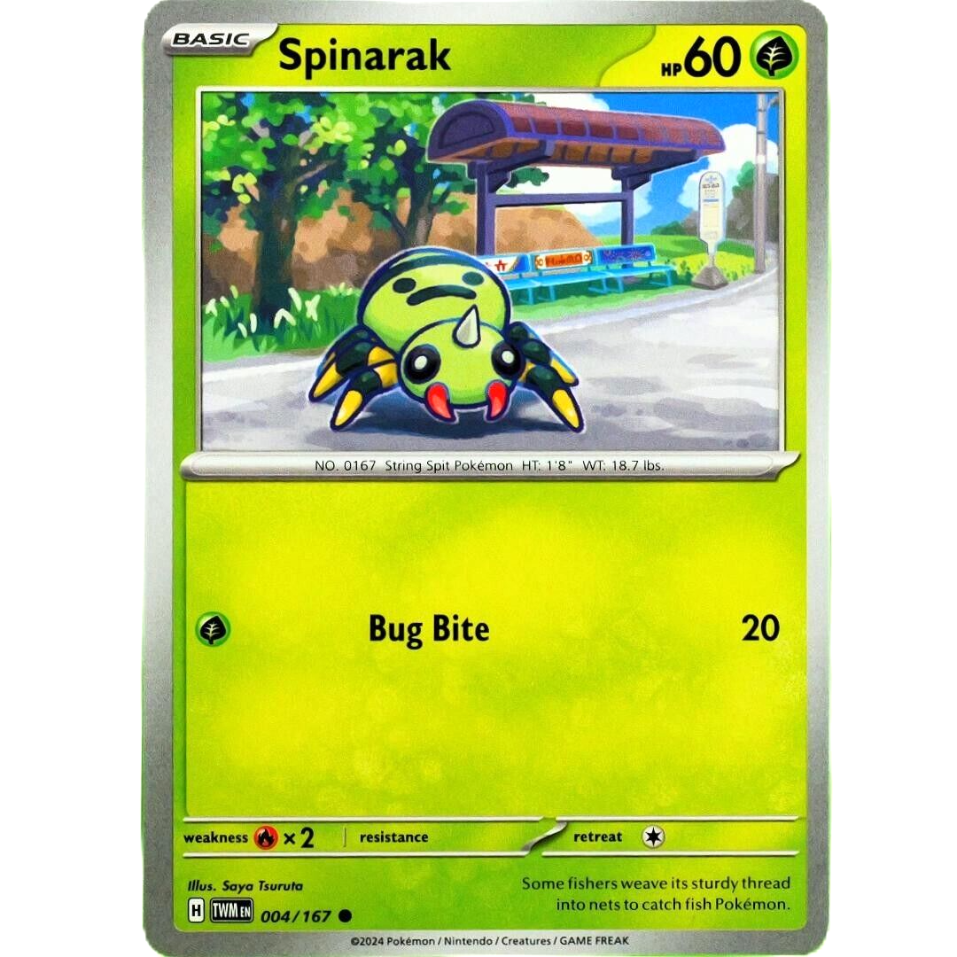 Spinarak - Common - Pokemon TCG Scarlet & Violet Twilight Masquerade #004/167