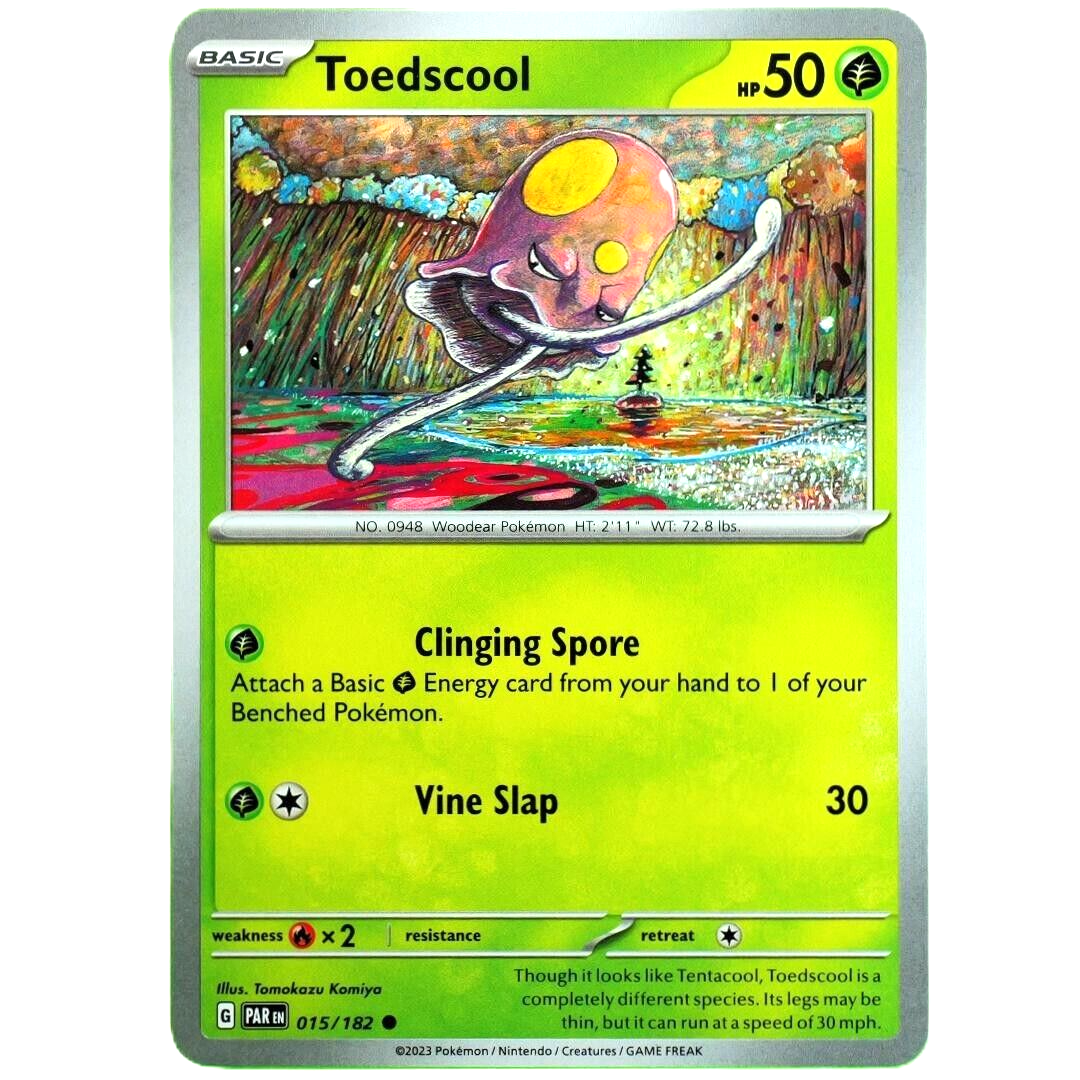 Toedscool - Common - Pokemon TCG Scarlet & Violet Paradox Rift #015/182