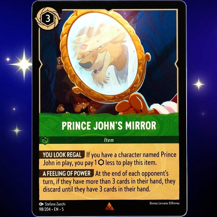 Prince John's Mirror - Rare - Disney Lorcana Shimmering Skies #98/204