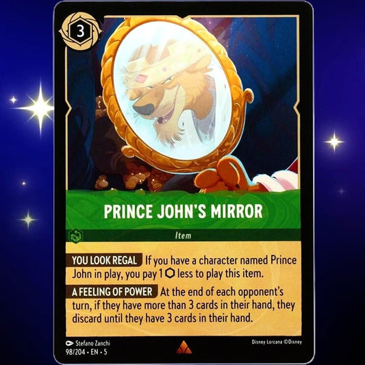 Prince John's Mirror - Rare - Disney Lorcana Shimmering Skies #98/204