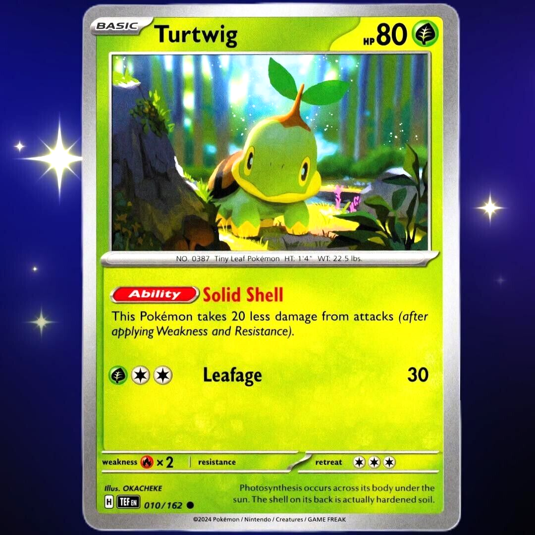 Turtwig - Common - Pokemon TCG Scarlet & Violet Temporal Forces #010/162